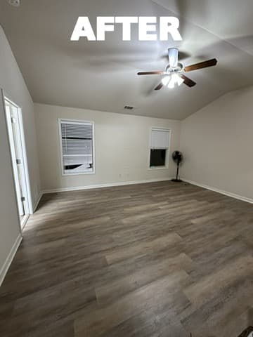 Same room emptied and ready to re-rent after cleanout
